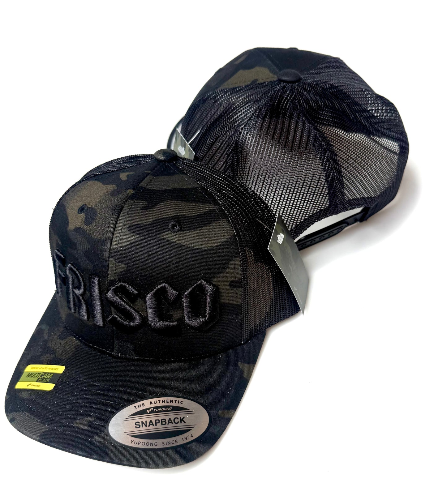 Black on Black OG PUFF CAMO SNAPBACK