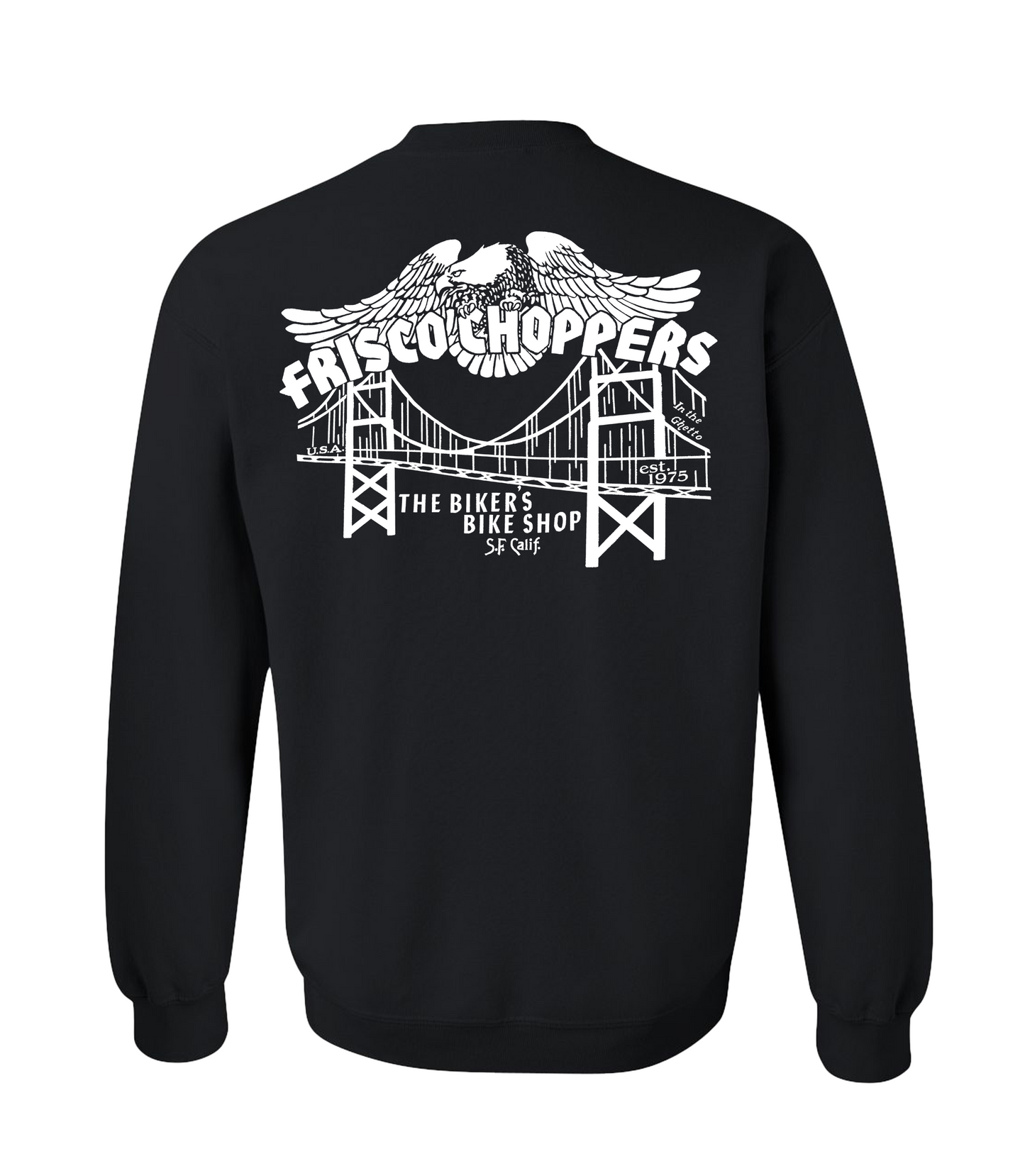 Frisco Crew Black With White Eagle