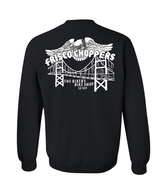 Frisco Crew Black With White Eagle