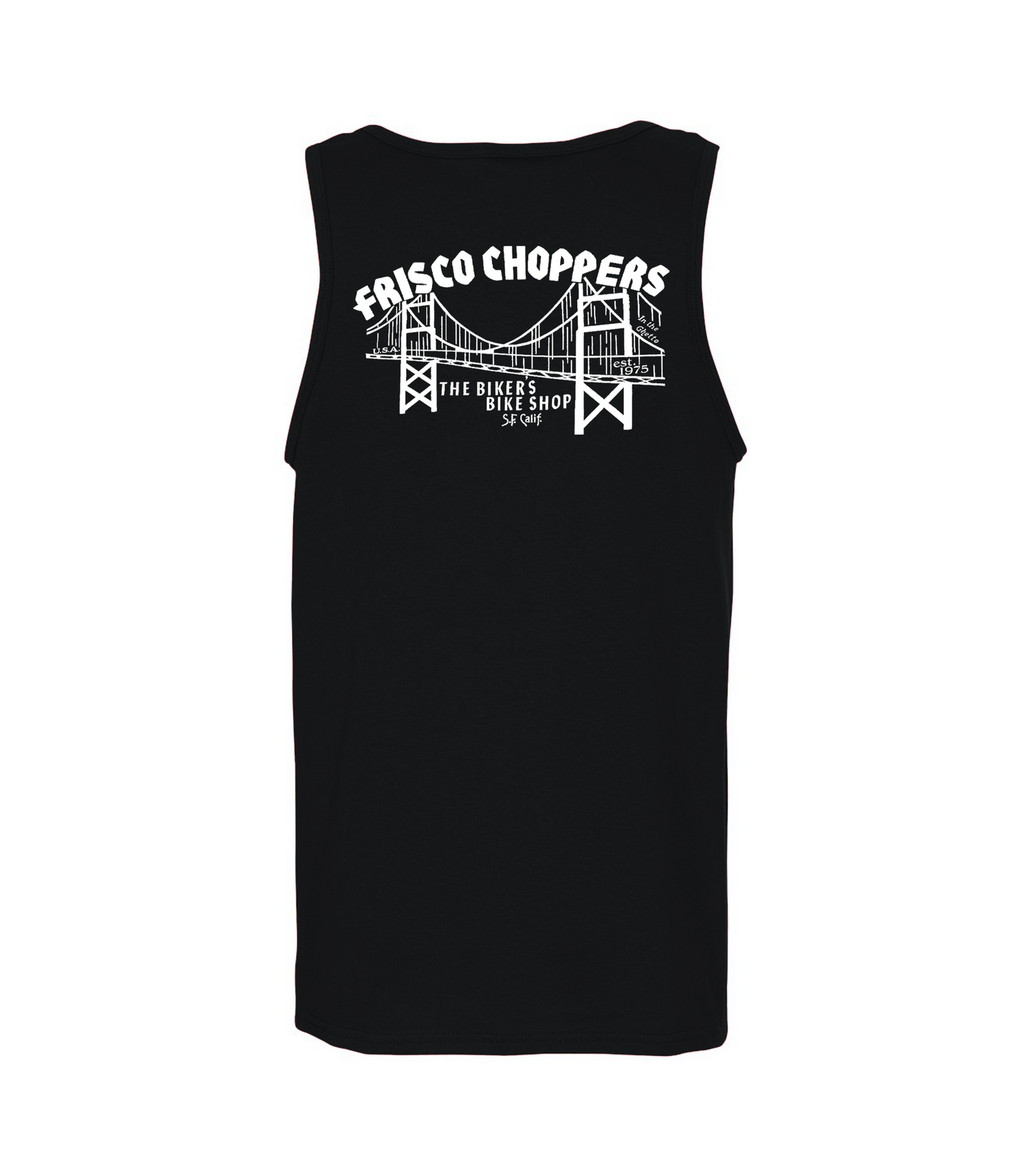 Black Tanktop with Blue & Purple Frisco