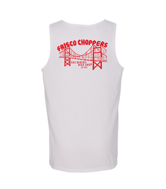 Frisco Choppers Tanktop White with Red Frisco