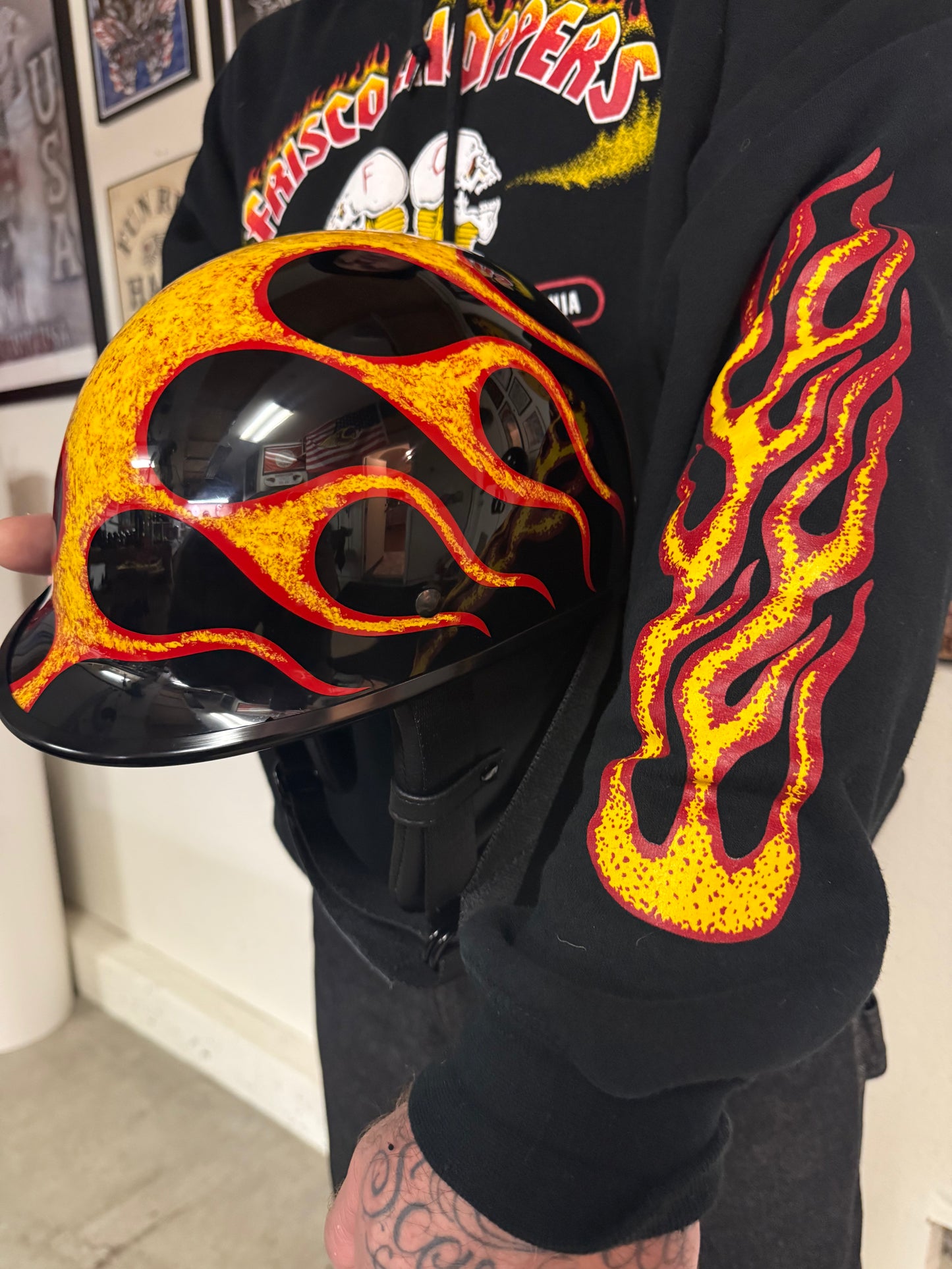 RAFFLE. Frisco Choppers David Ortega “Ventura” Style Helmet RAFFLE