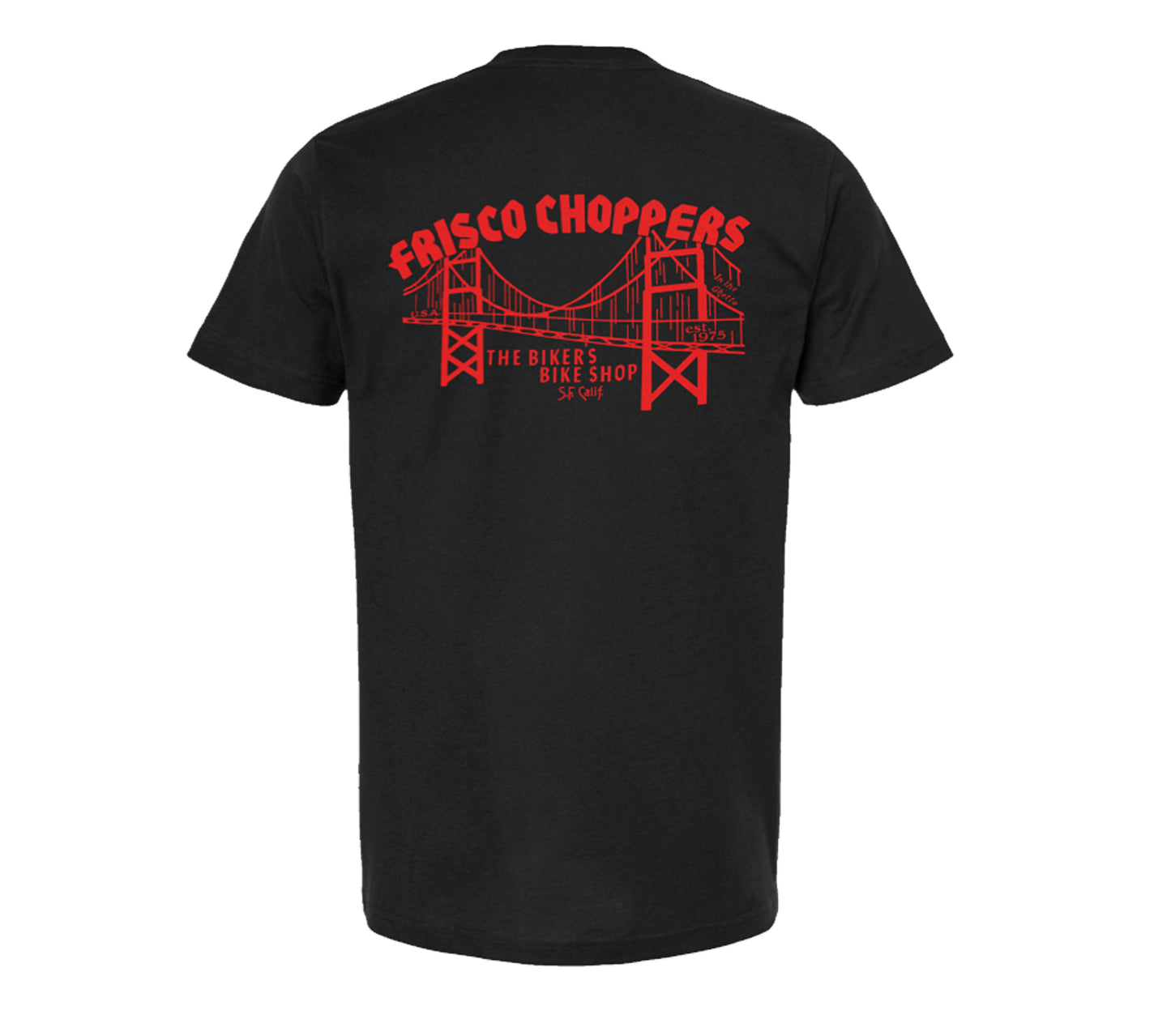 High-Quality Water-Based Printing Frisco Choppers T-Shirt - Black