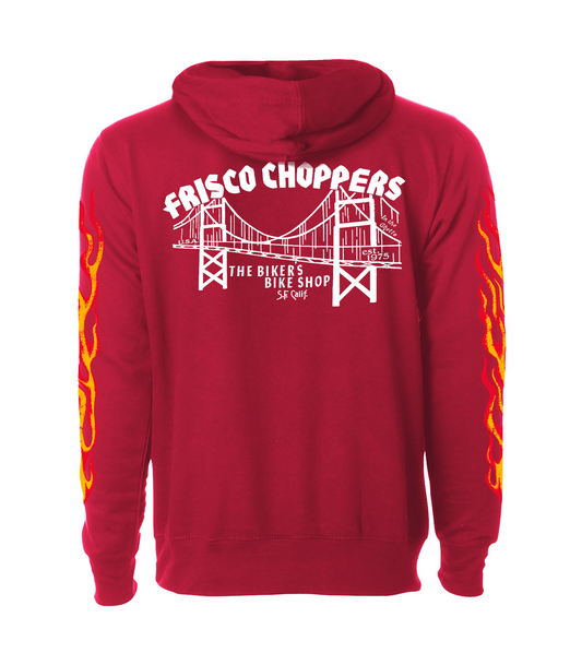 Frisco Choppers Red Hoodie
