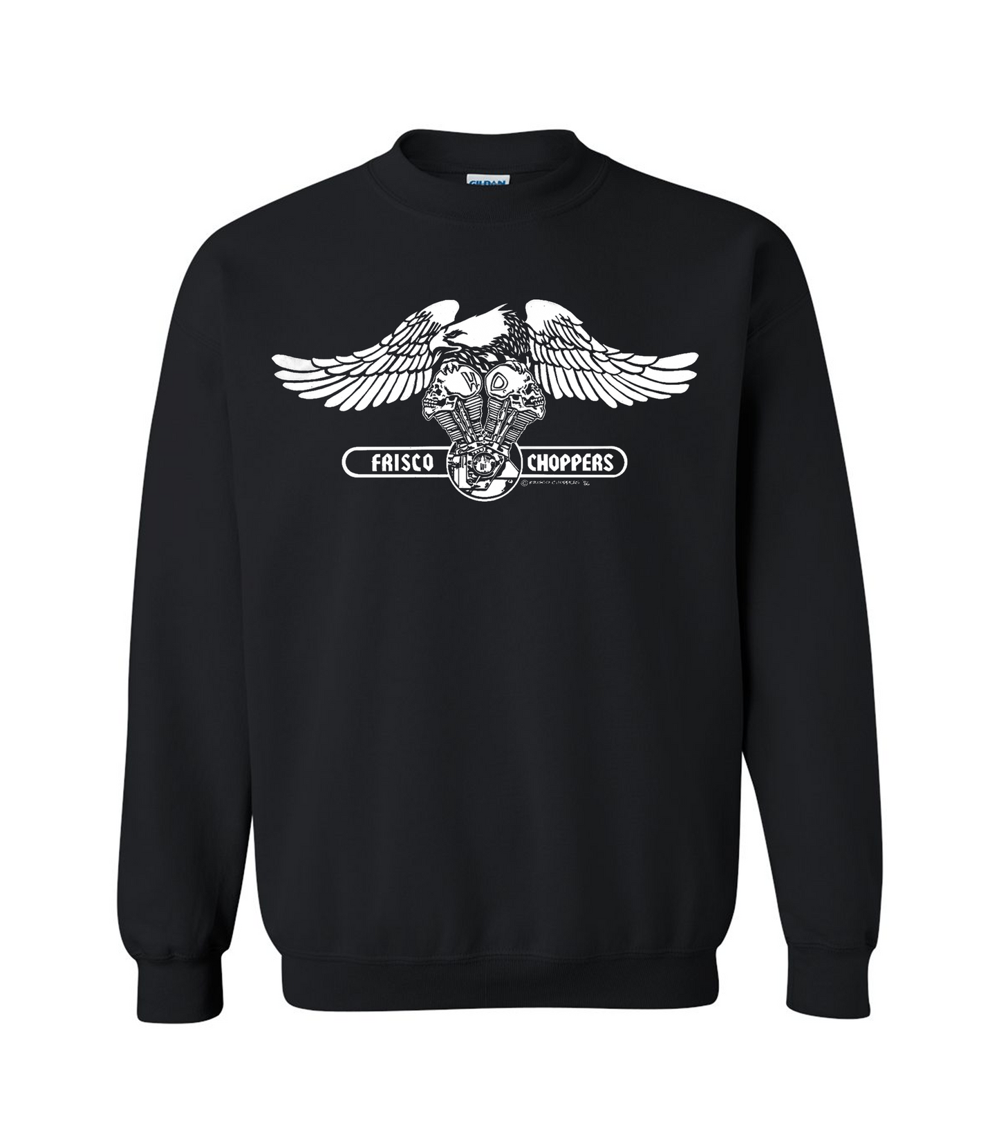 Frisco Crew Black With White Eagle