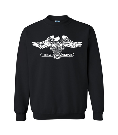 Frisco Crew Black With White Eagle