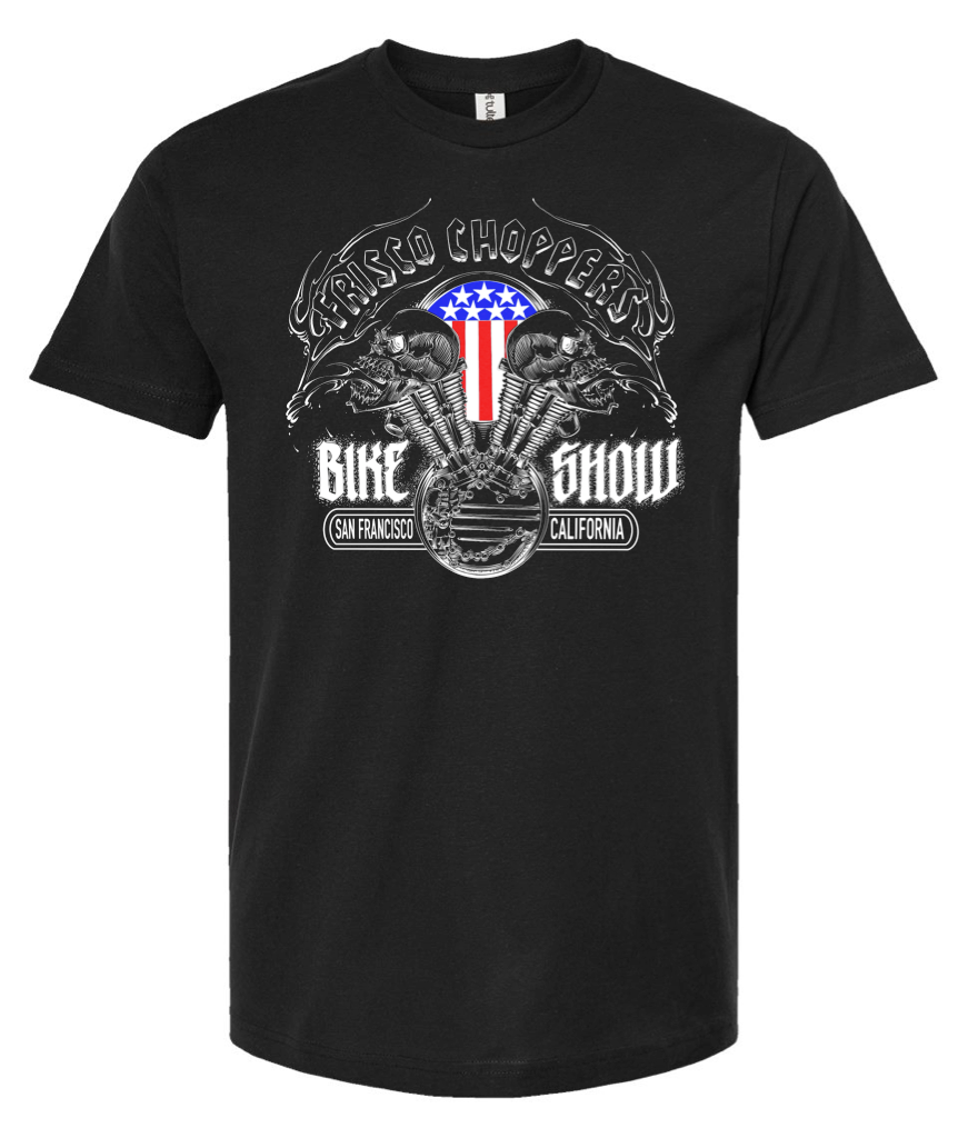 2026 FRISCO CHOPPERS CUSTOM MOTORCYCLE SHOW T SHIRT