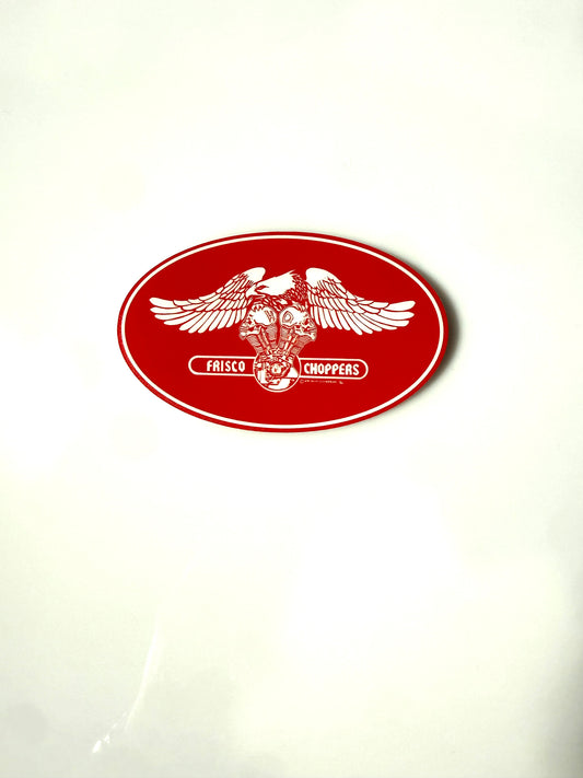 Sticker Red with White Eagle