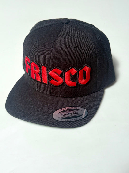 Frisco OG Black & Red PUFF SnapBack