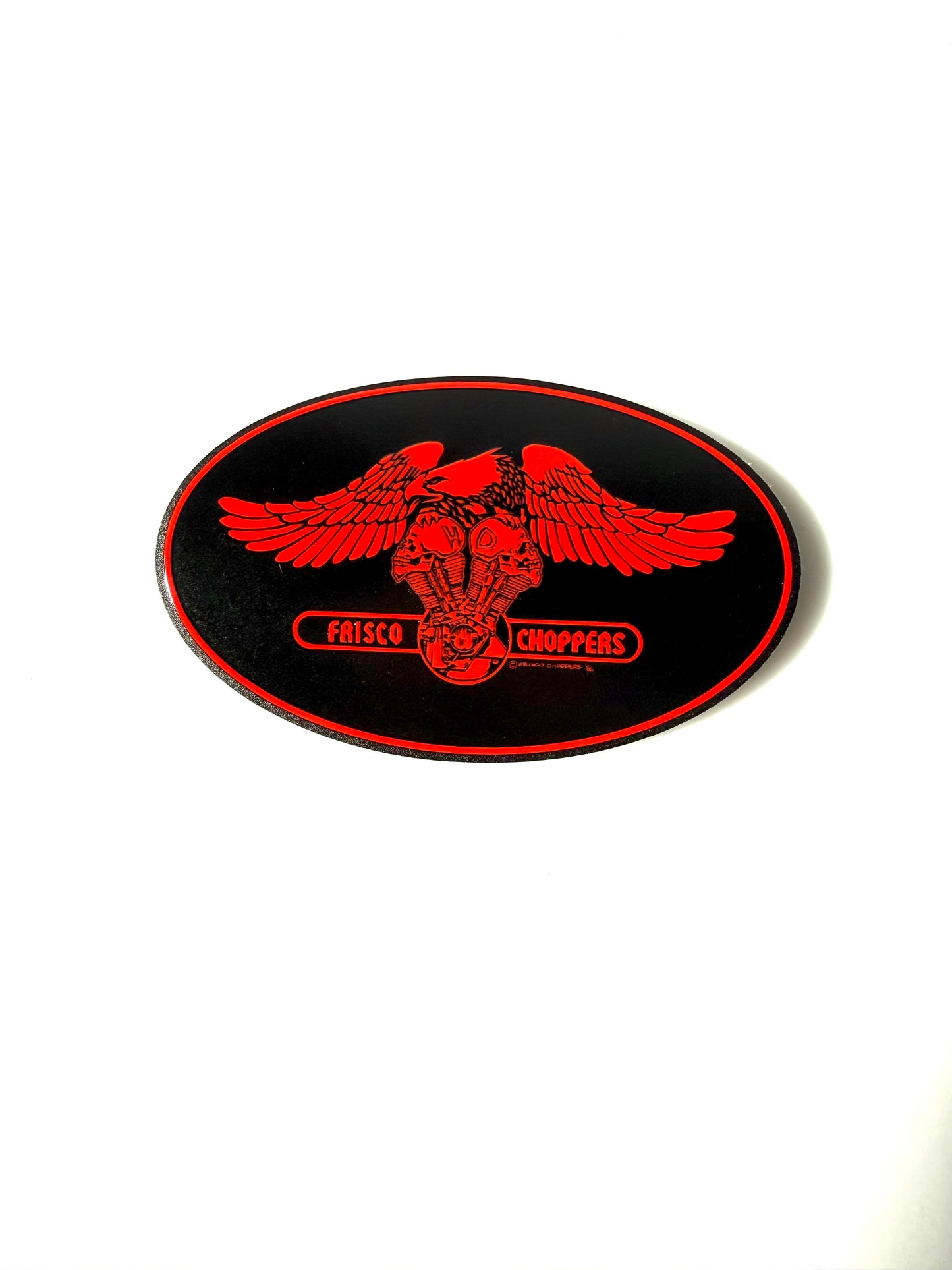 Sticker Black with Red Eagle
