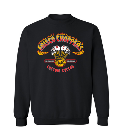 Frisco Choppers Skull & Motor Crew Neck