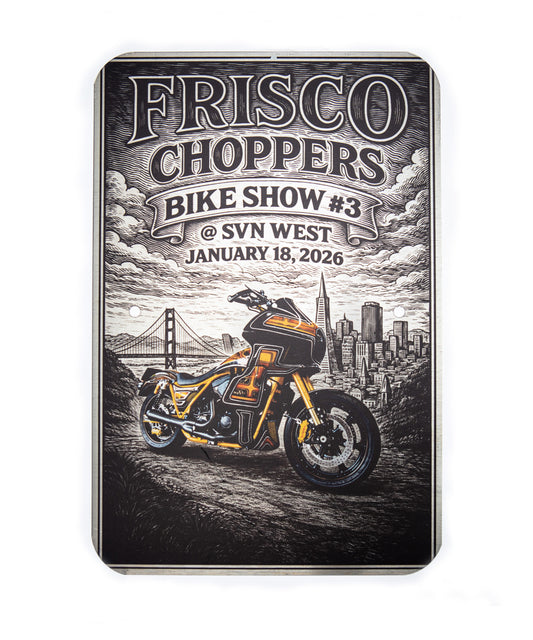Frisco Choppers 2026 Custom Bike Show Limited & Numbered 20 FXR/Clubstyle Street Signs for sale