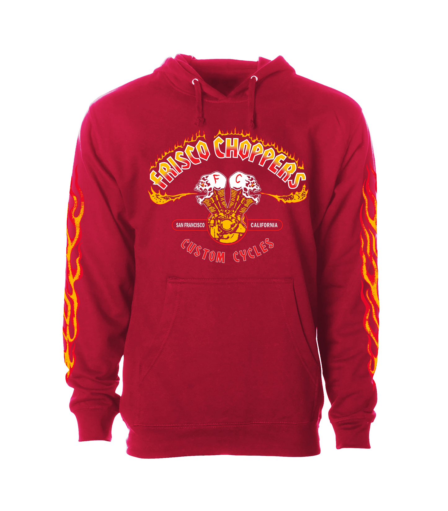 Frisco Choppers Red Hoodie